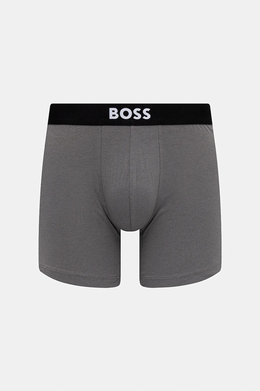 BOSS priliehavé boxerky pánske bavlnené s elastanom BoxerBr 3P BOSS ONE 3-pak