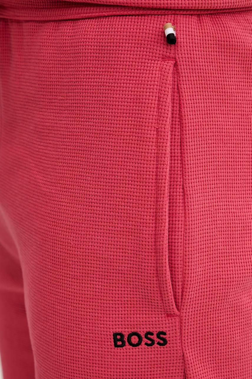 BOSS šortky lounge pánske s bavlnou Waffle Shorts
