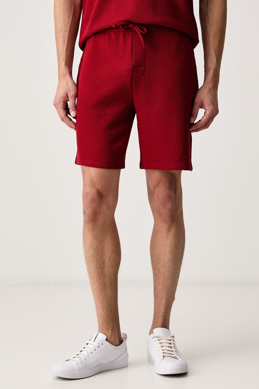 BOSS  pantaloni scurți de loungewear pentru bărbați cu bumbac Waffle Shorts