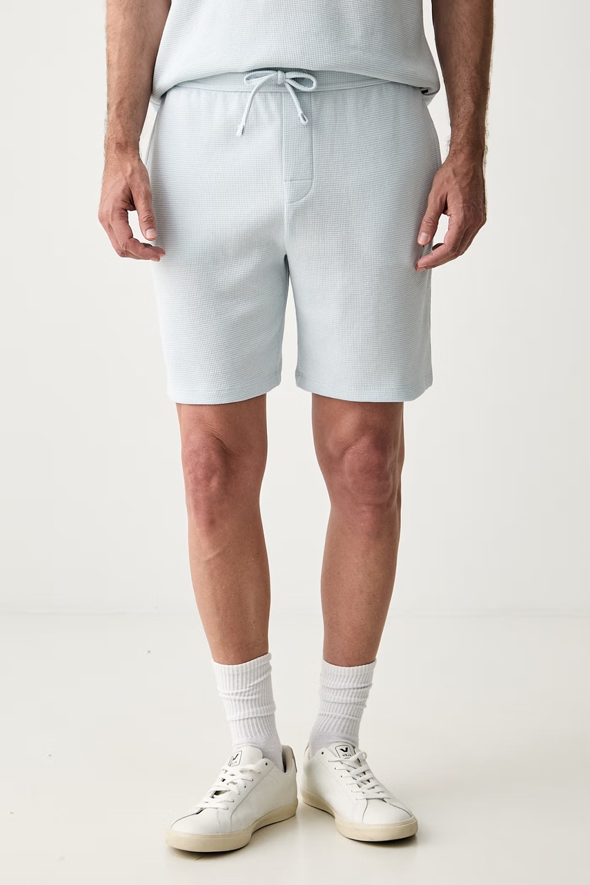BOSS szorty lounge męskie z bawełną Waffle Shorts