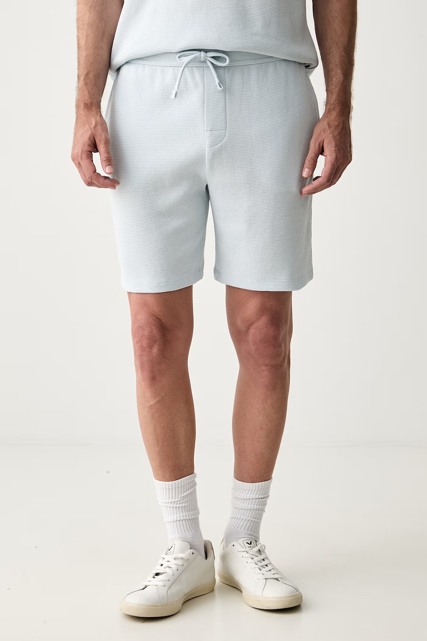 BOSS szorty lounge męskie z bawełną Waffle Shorts