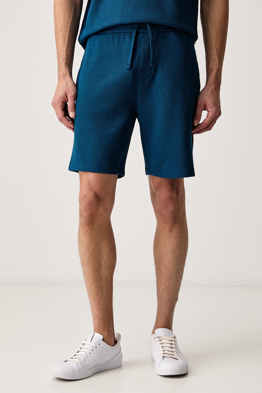 BOSS  šortky lounge pánske s bavlnou Waffle Shorts