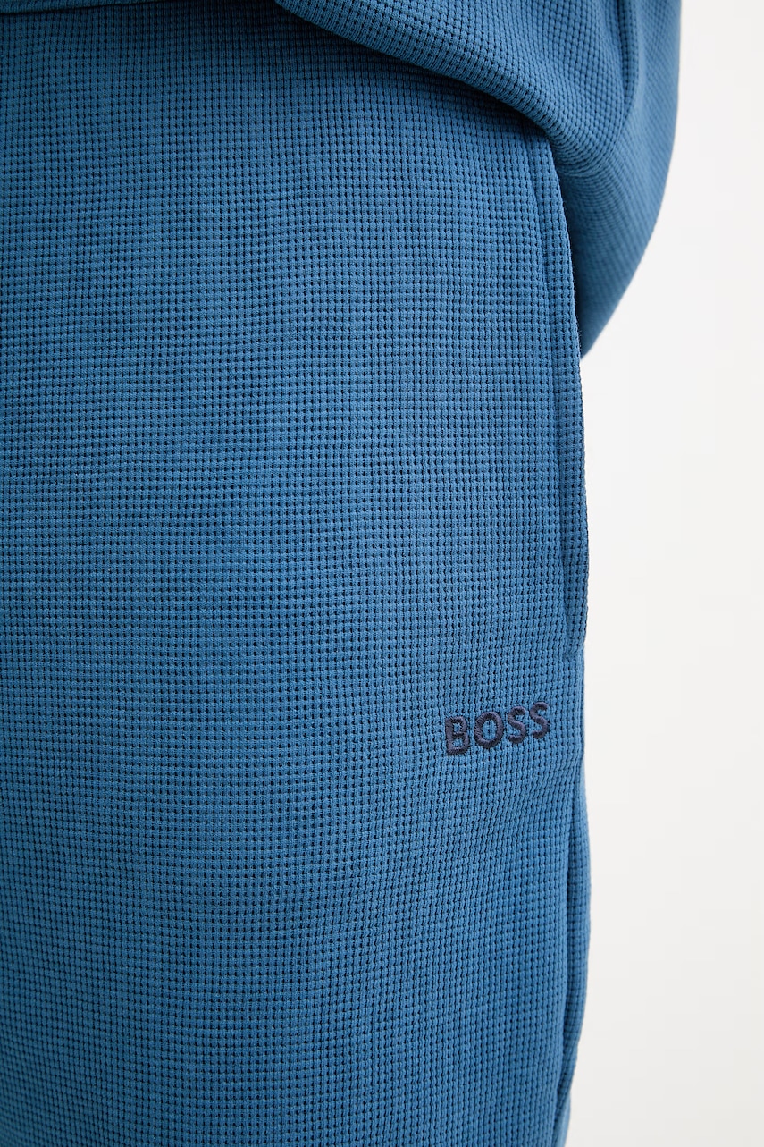 BOSS šortky lounge pánske s bavlnou Waffle Shorts