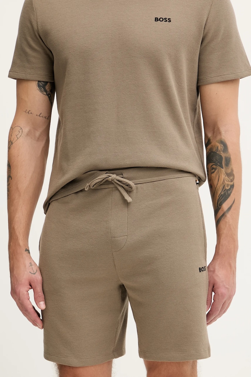 BOSS pantaloni scurți de lounge culoarea negru, 50535884