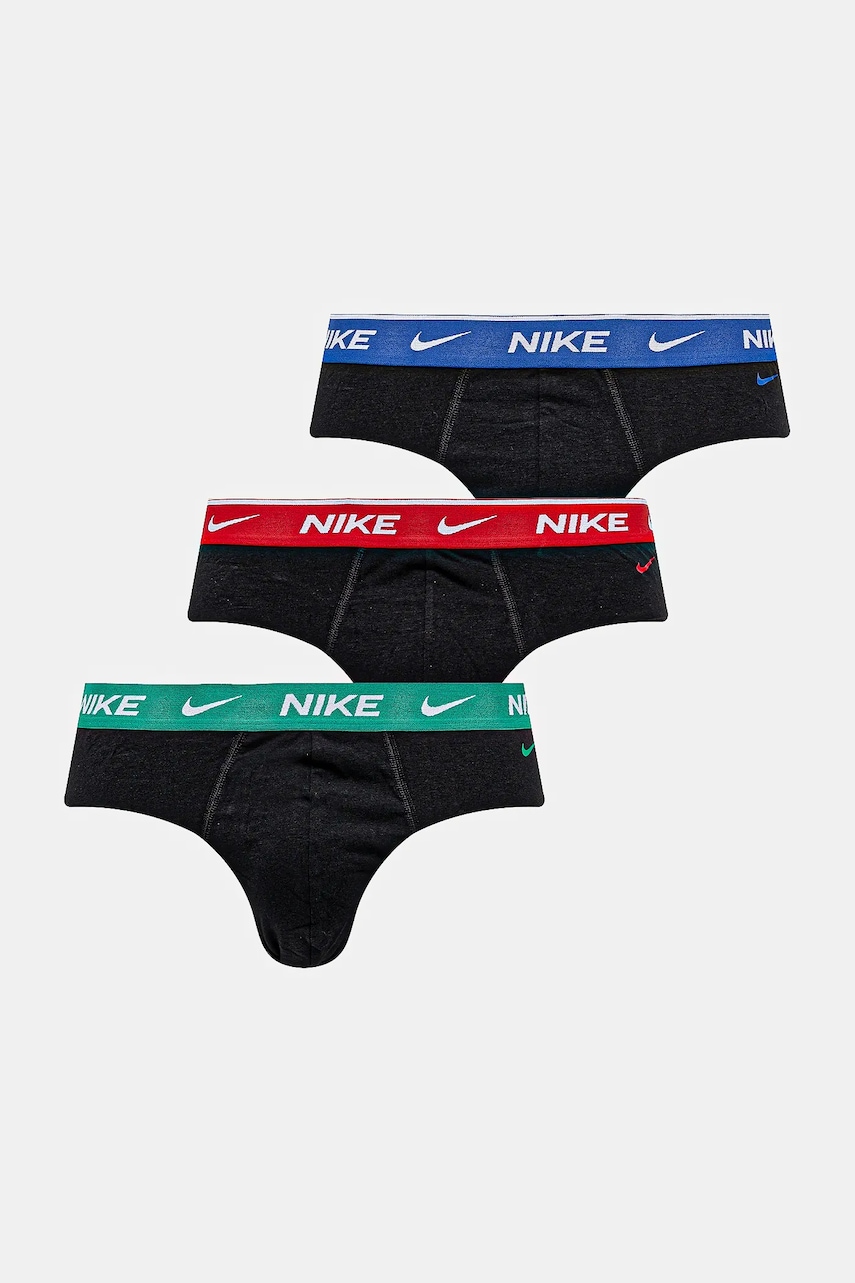 Nike slip 3-pack bărbați, culoarea negru, 0000KE1006