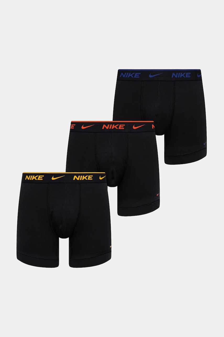 Nike boxeri 3-pack bărbați, culoarea negru, 0000KE1007