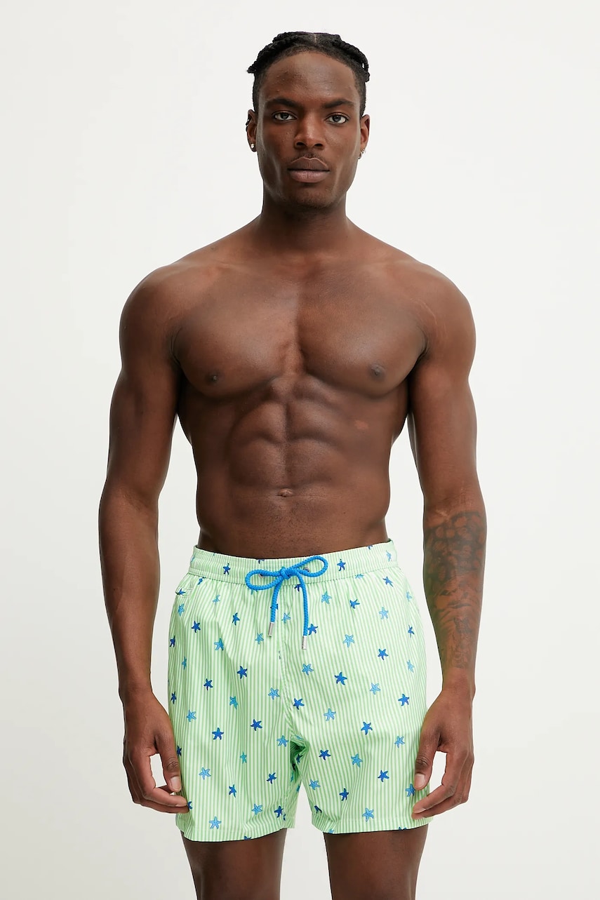 MC2 Saint Barth pantaloni scurti de baie culoarea verde, COM0009 MC2 Saint Barth pantaloni scurti de baie culoarea verde, COM0009
