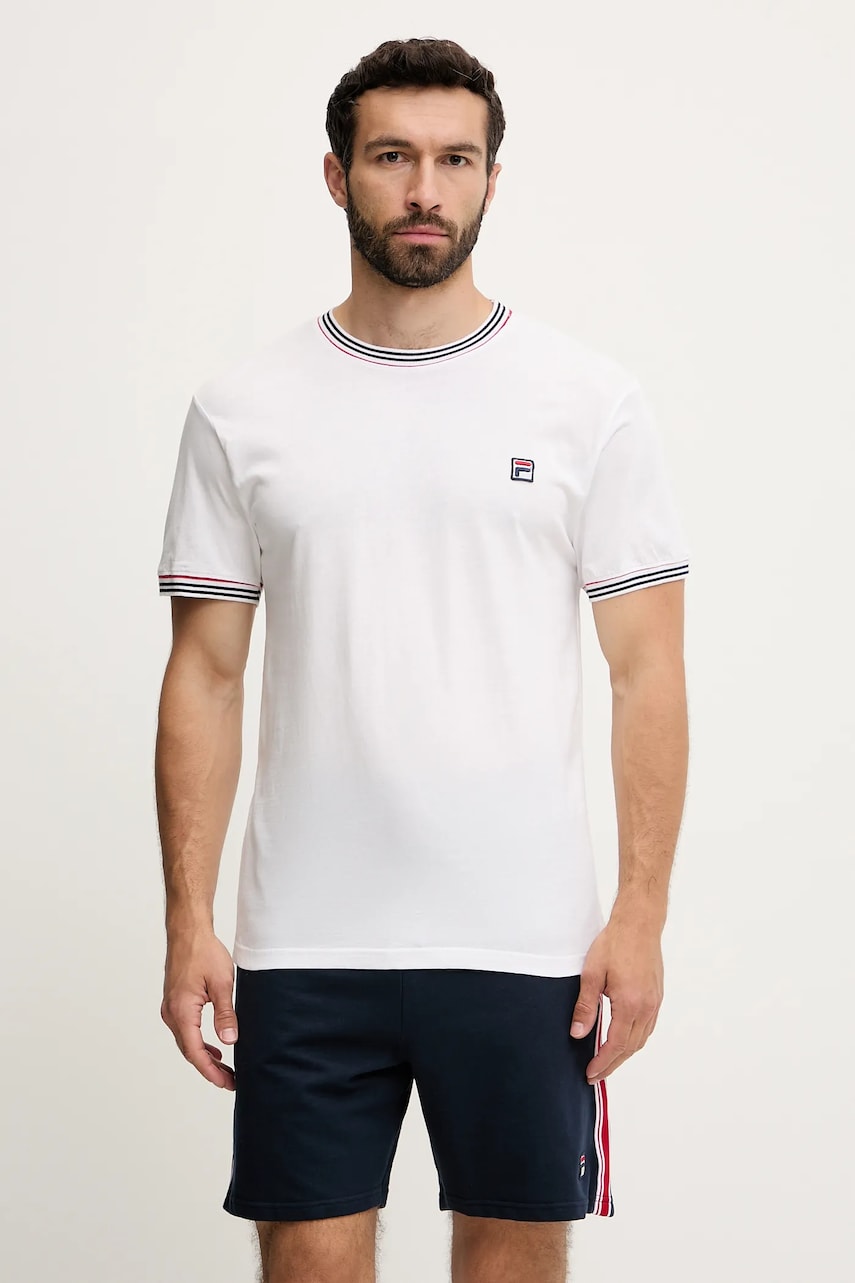 Fila compleu pijama culoarea alb, cu imprimeu, FPS1212