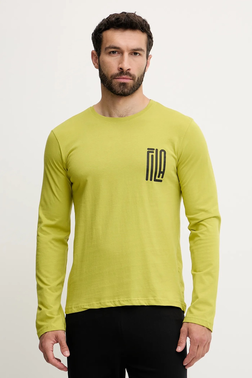 Пижама Fila цвет зелёный с принтом FPS1216