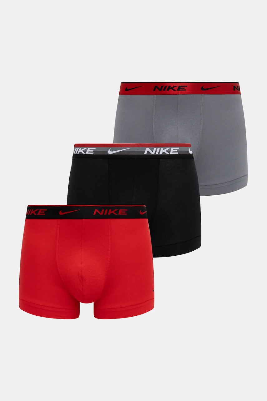 Nike boxeri 3-pack culoarea rosu, 0000KE1008