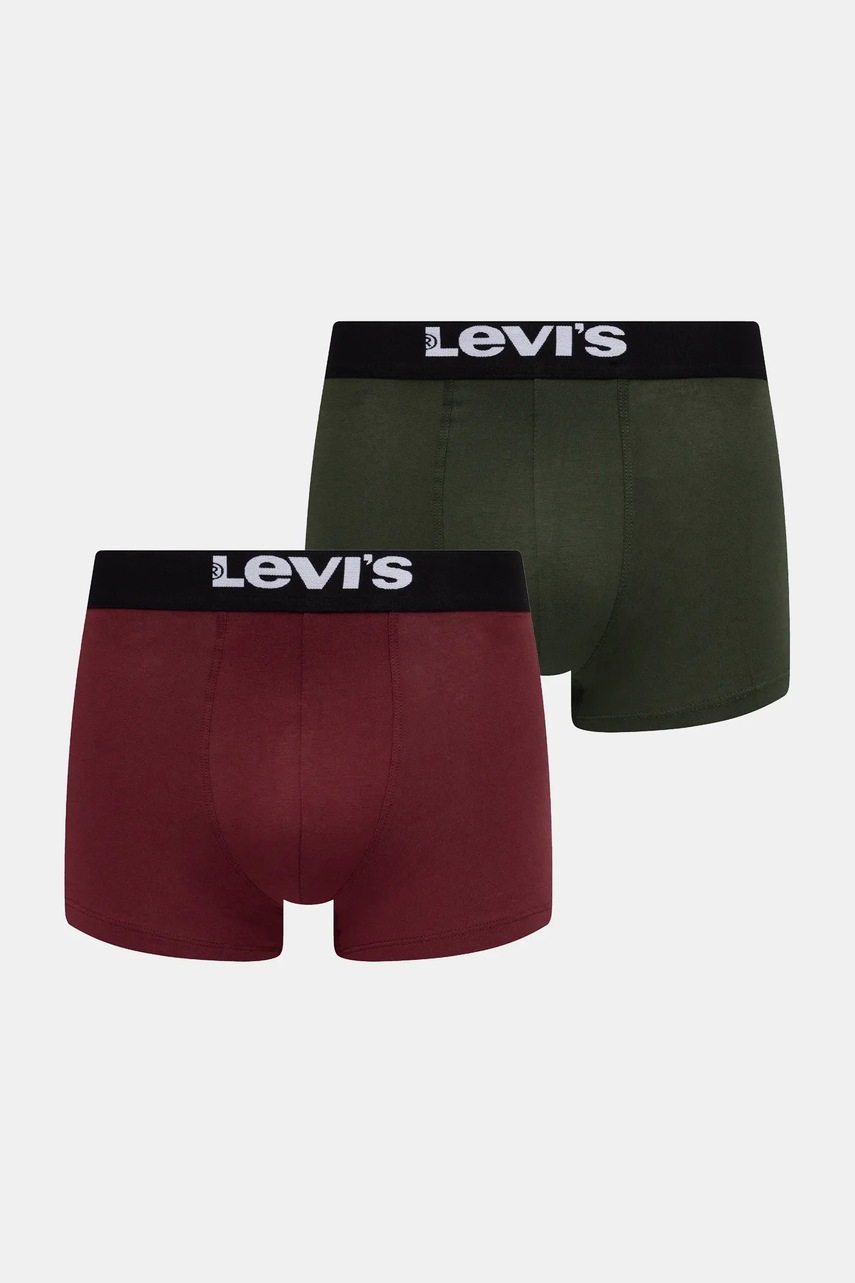 Levi's boxeri 2-pack culoarea verde, 37149-1223