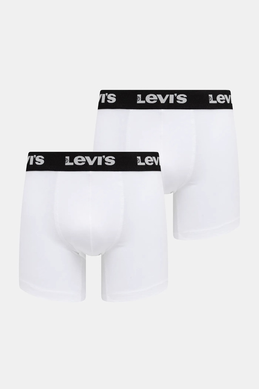 Levi's boxeri 2-pack culoarea alb, 37149-1194