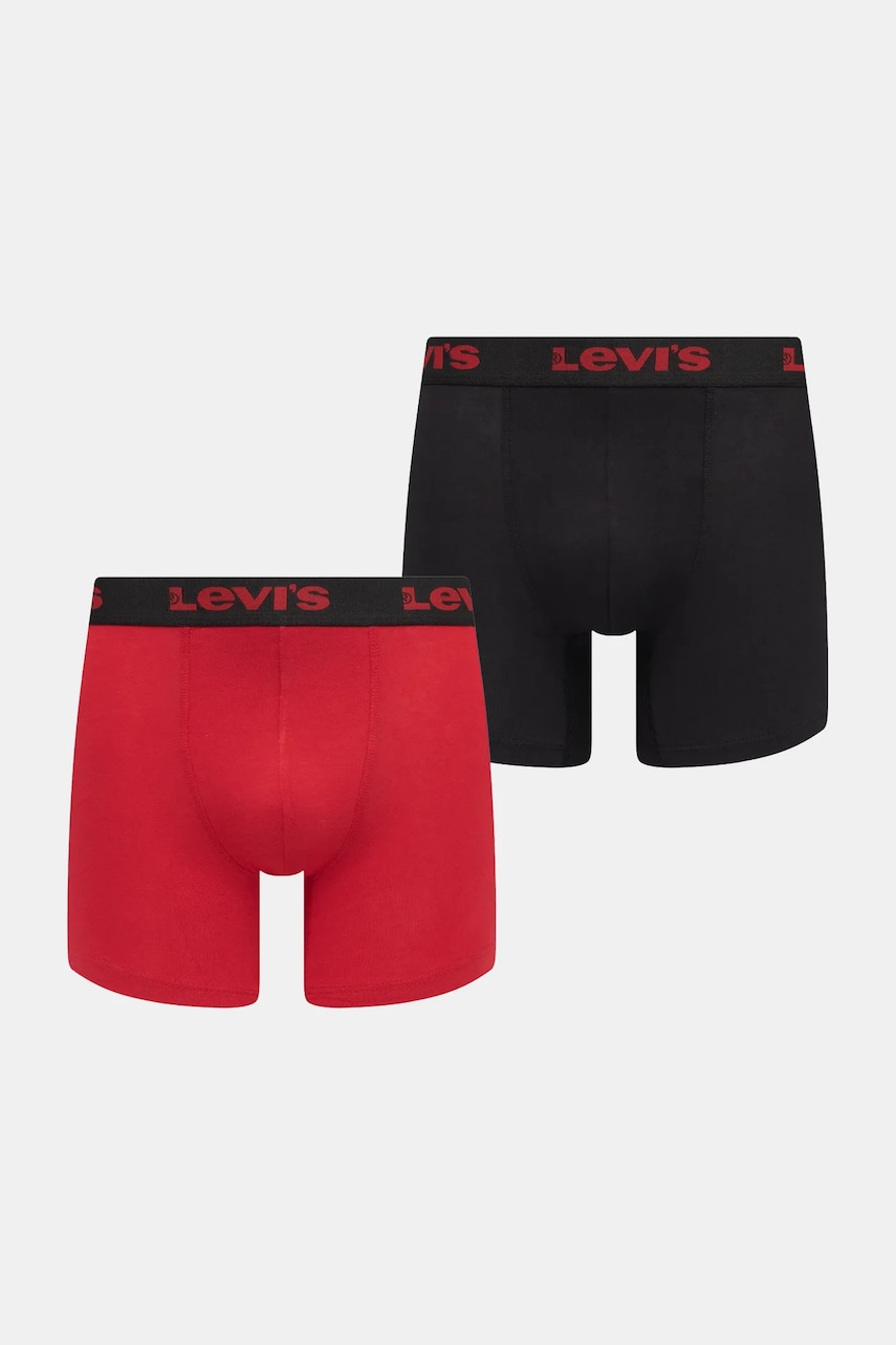 Levi's boxeri 2-pack culoarea roșu, 37149-1197
