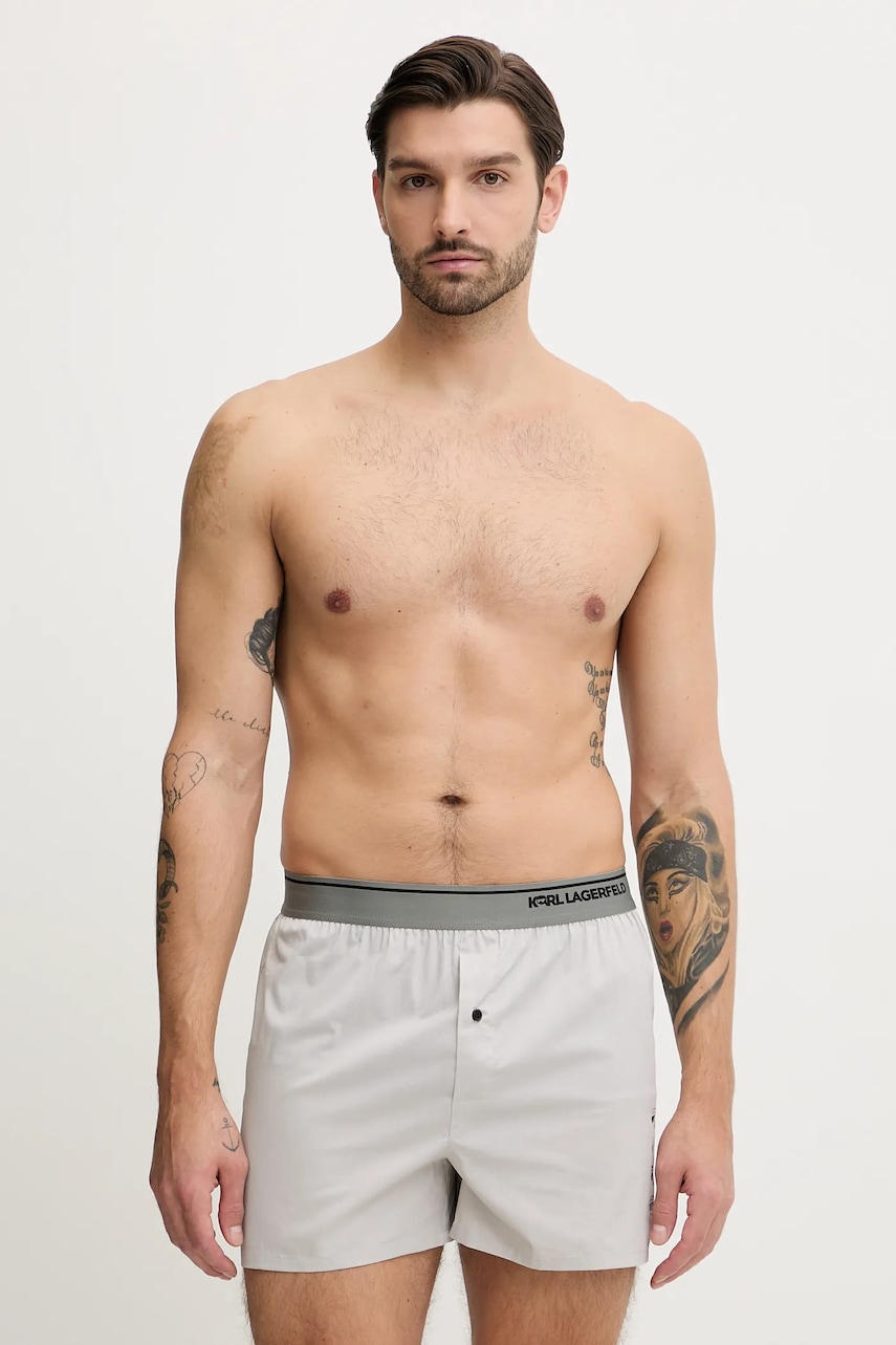 Karl Lagerfeld boxeri IKON 3-pack culoarea albastru marin, B1M47027