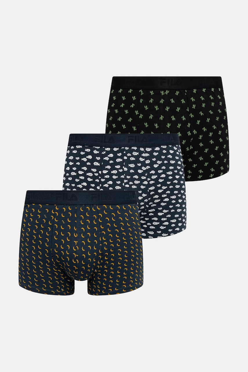 E-shop Fila přiléhavé pánské bavlněné boxerky s elastanem 3-pack