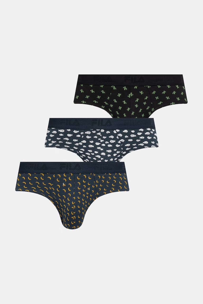 E-shop Fila slipy pánské bavlněné s elastanem 3-pack