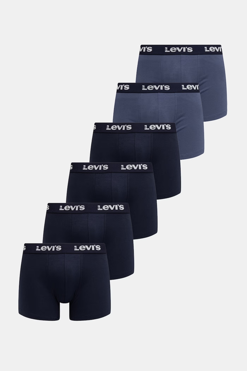 Levi's bokserki dopasowane męskie bawełniane z elastanem 6-pack