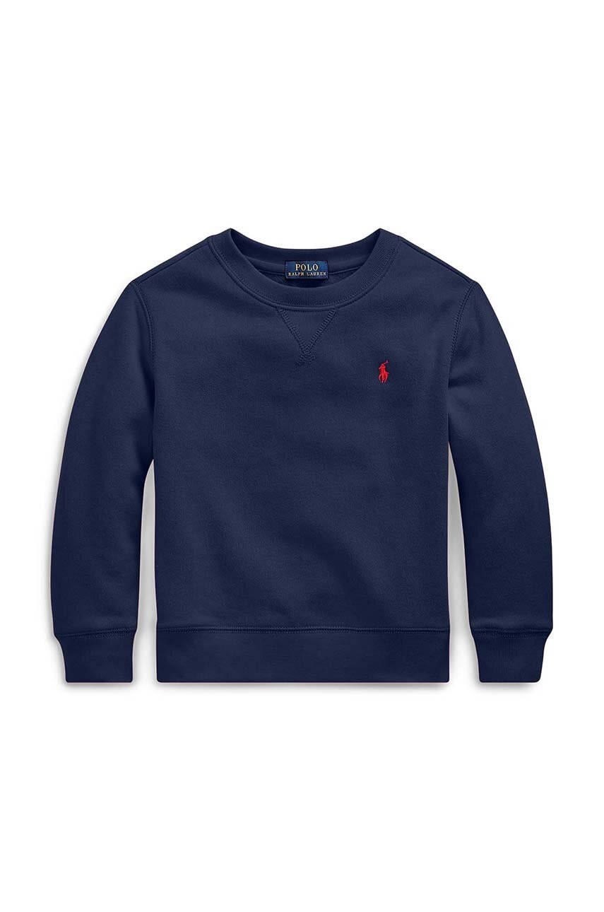 

Дитяча кофта Polo Ralph Lauren колір синій гладка