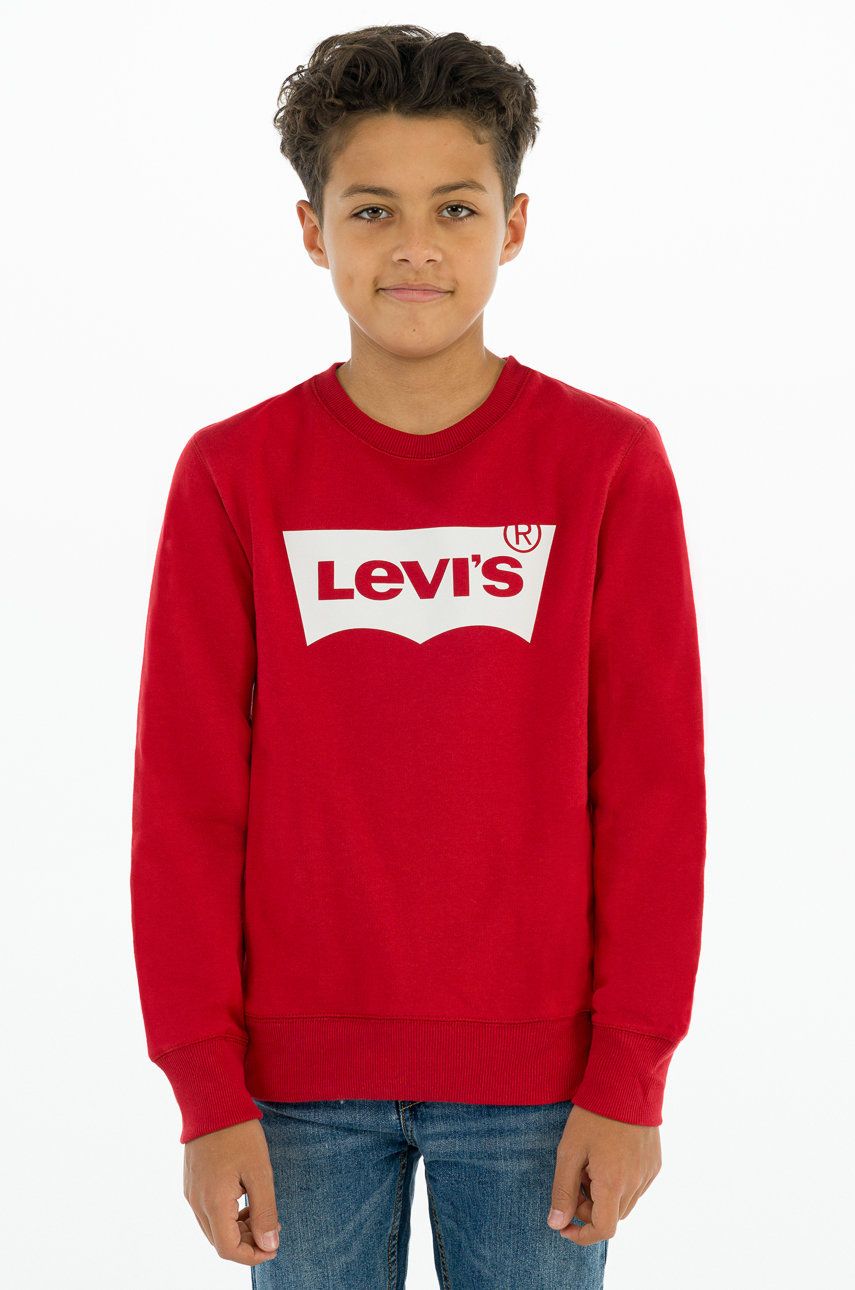 Levi's Bluză copii culoarea rosu, cu imprimeu