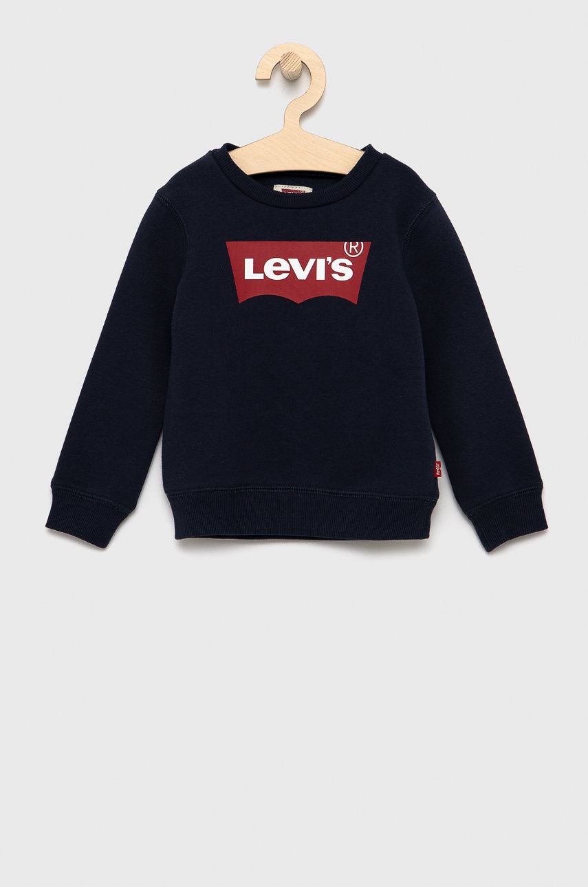 Dětská mikina Levi's tmavomodrá barva, s potiskem
