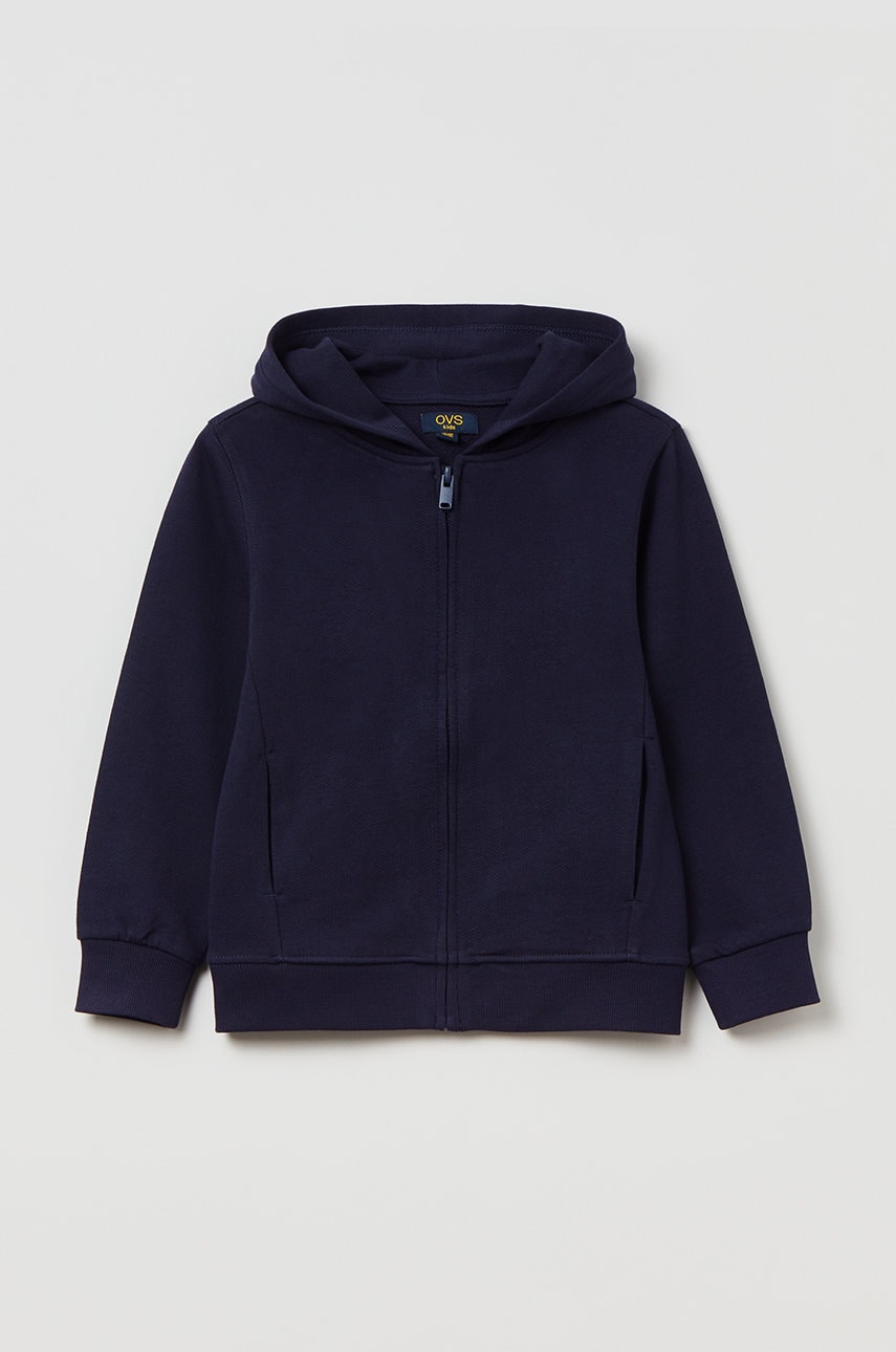 OVS bluza de bumbac pentru copii neted