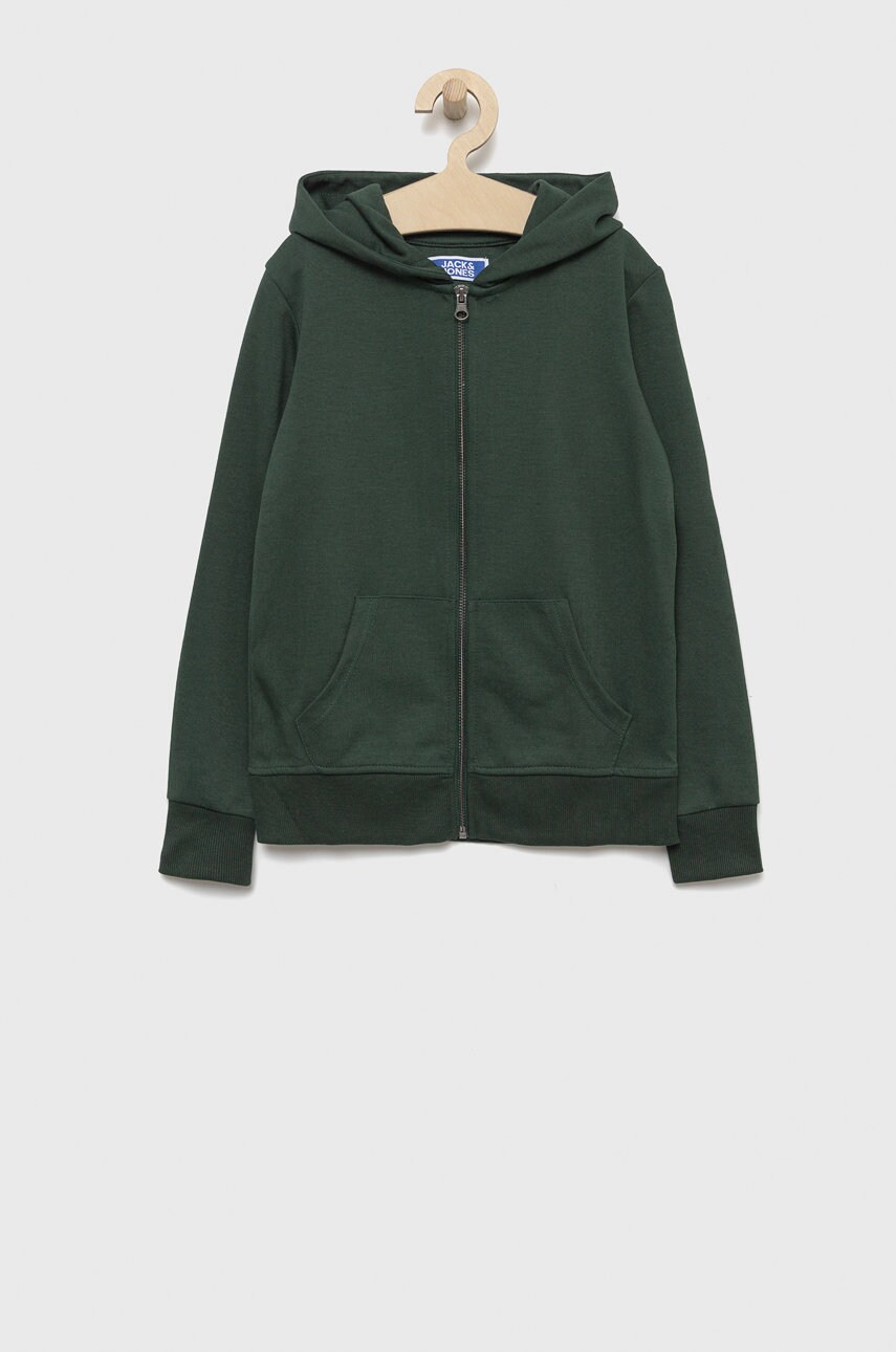 

Детски суичър Jack & Jones в зелено с изчистен дизайн, Зелен