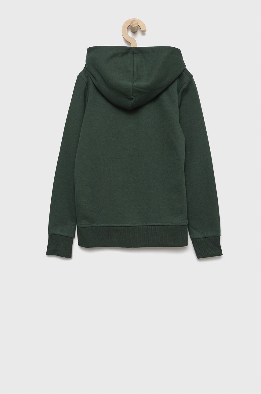 

Детская кофта Jack & Jones цвет зелёный однотонная