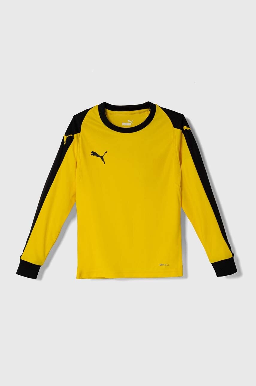 

Дитяча кофта Puma колір жовтий візерунок