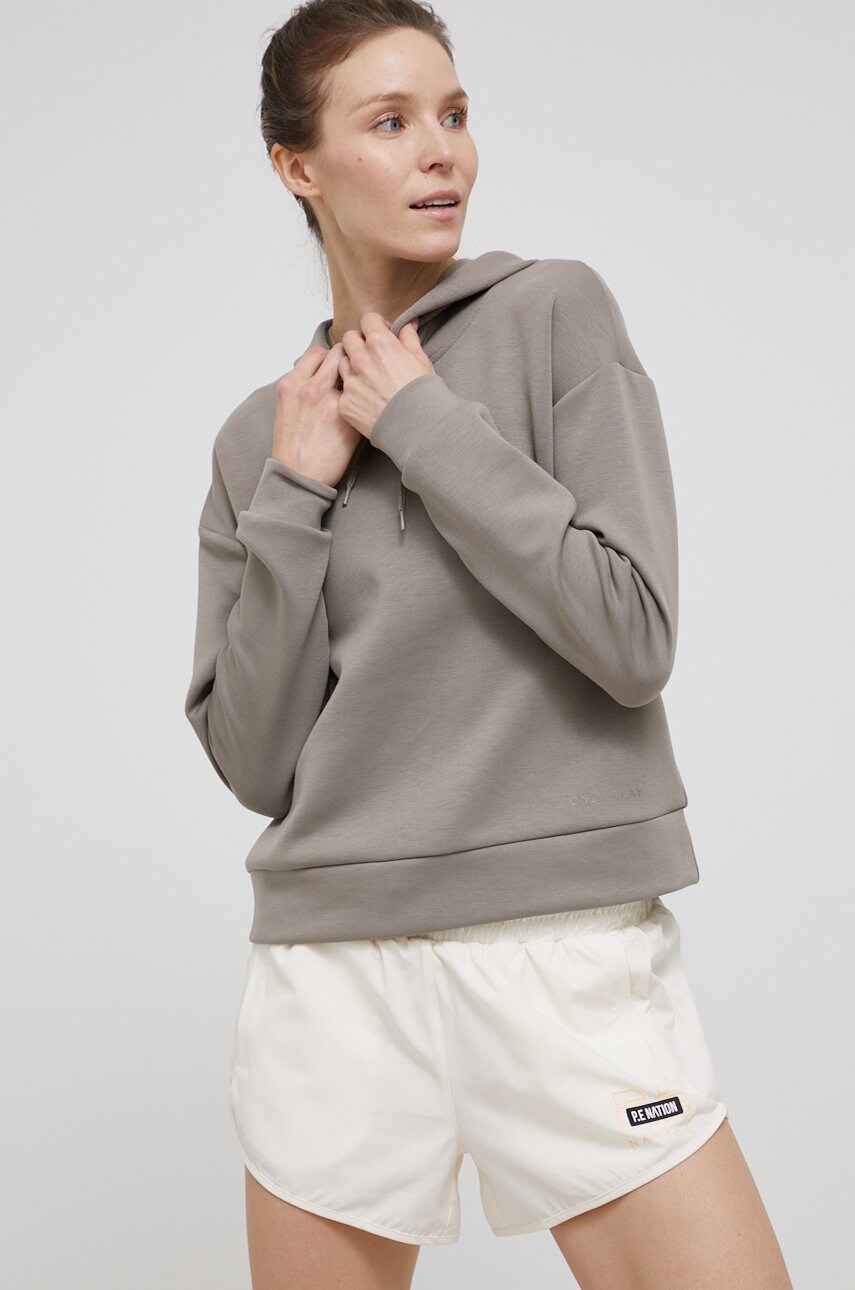 Only play bluza femei, culoarea verde, neted