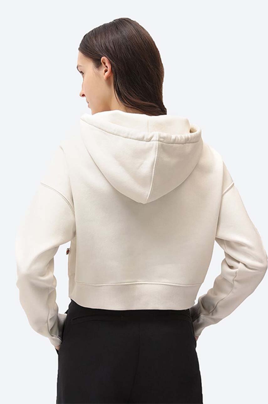 Μπλούζα Dickies χρώμα: μπεζ, με κουκούλα φωτογραφία