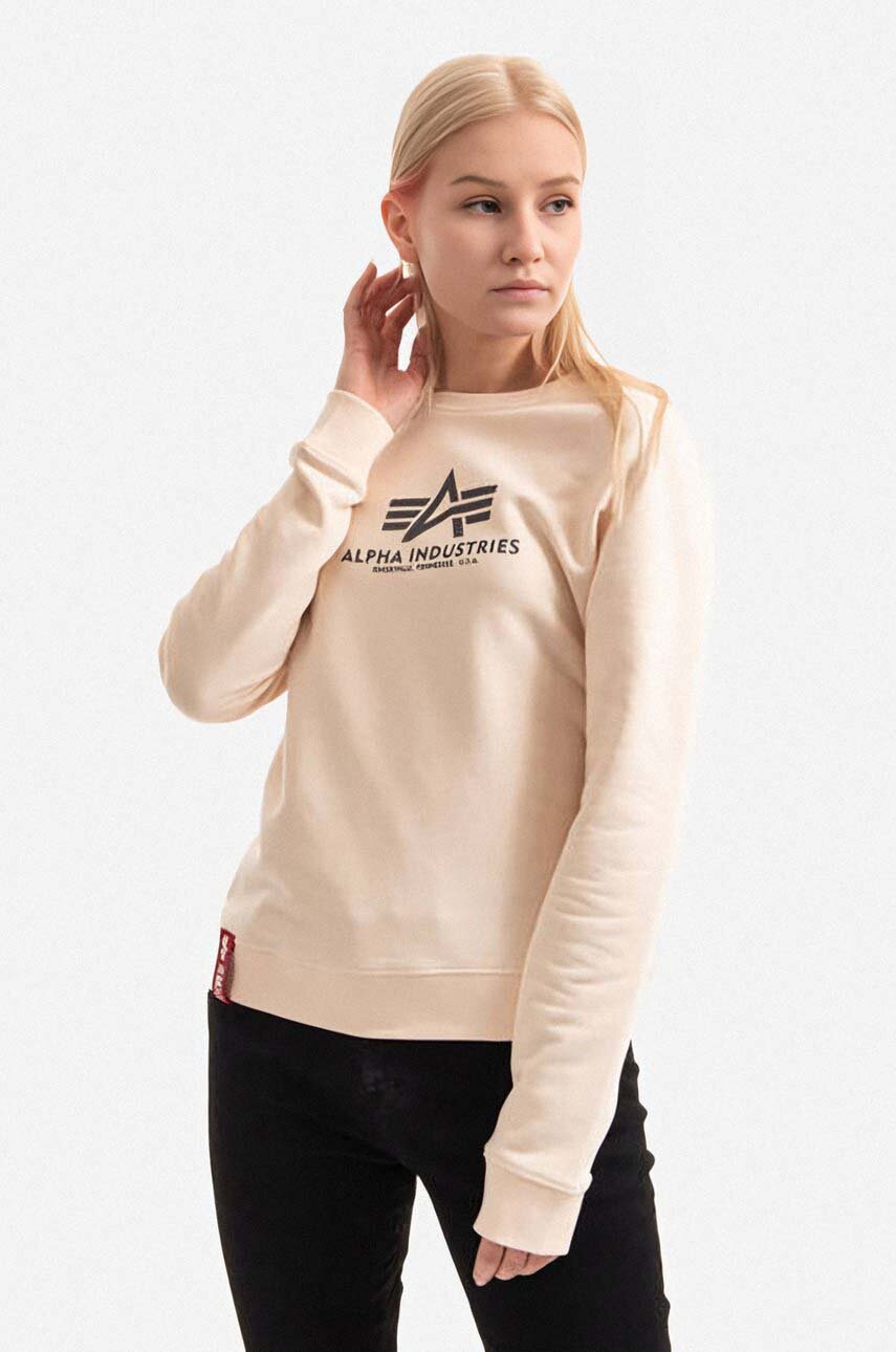 

Кофта Alpha Industries Sweats & Hoodys женская цвет розовый с принтом 196031.578-pink