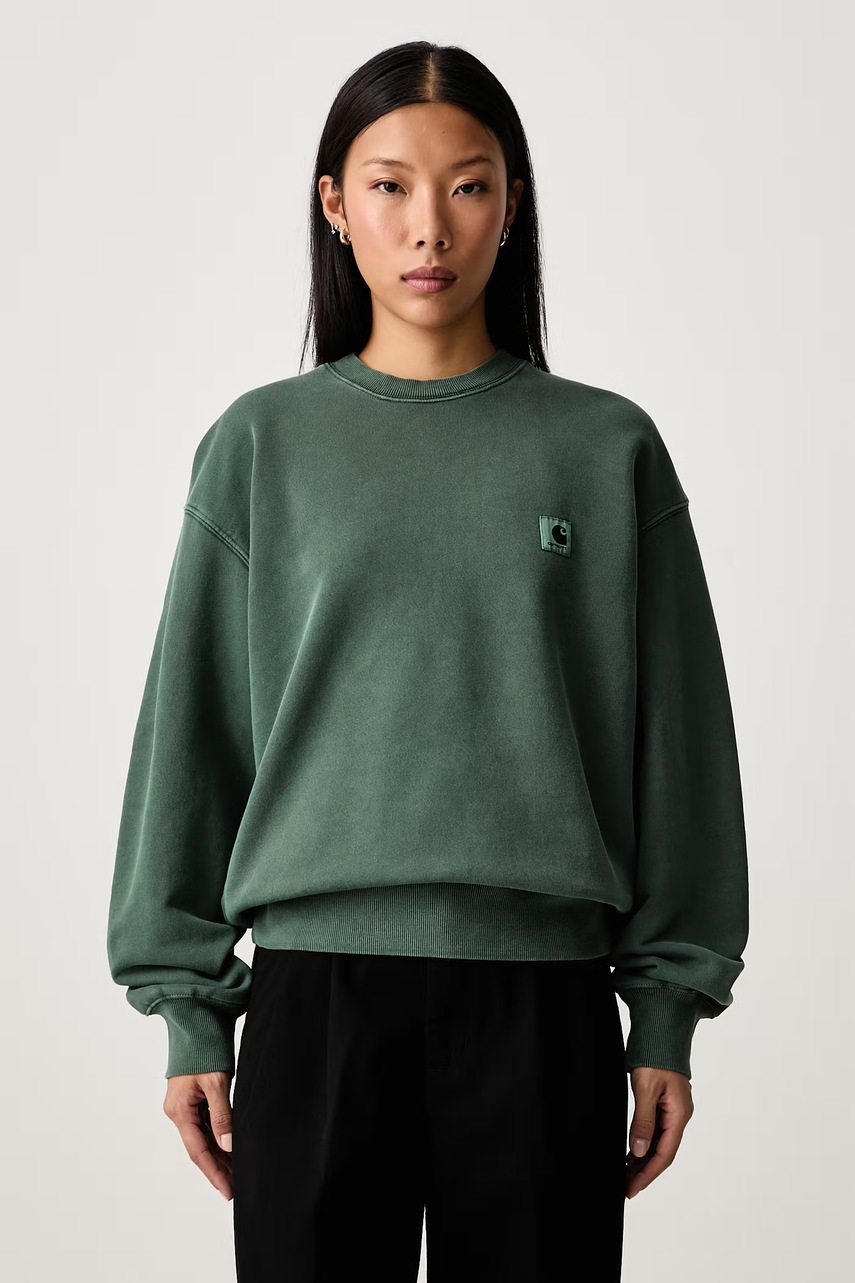Carhartt WIP   W Nelson Sweat I029537 WAX hanorac din bumbac pentru femei