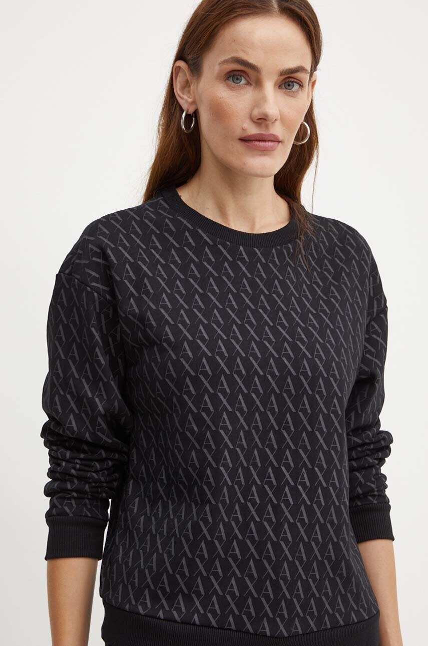 Armani Exchange bluza femei, culoarea negru, modelator, 8NYMLG YJE5Z