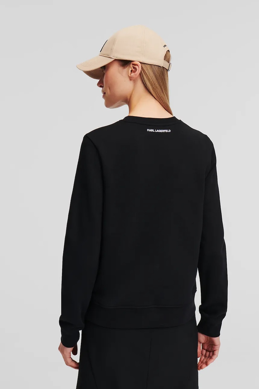 Кофта Karl Lagerfeld женская цвет чёрный с аппликацией A1W20014 Кофта Karl Lagerfeld женская цвет чёрный с аппликацией A1W20014