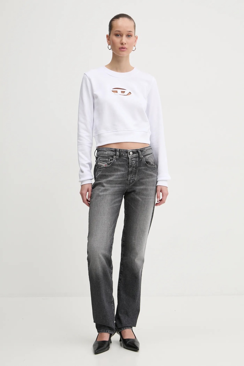 Μπλούζα Diesel F-SLIMMY-OD SWEAT-SHIRT χρώμα: άσπρο, A09931.0GRAC φωτογραφία