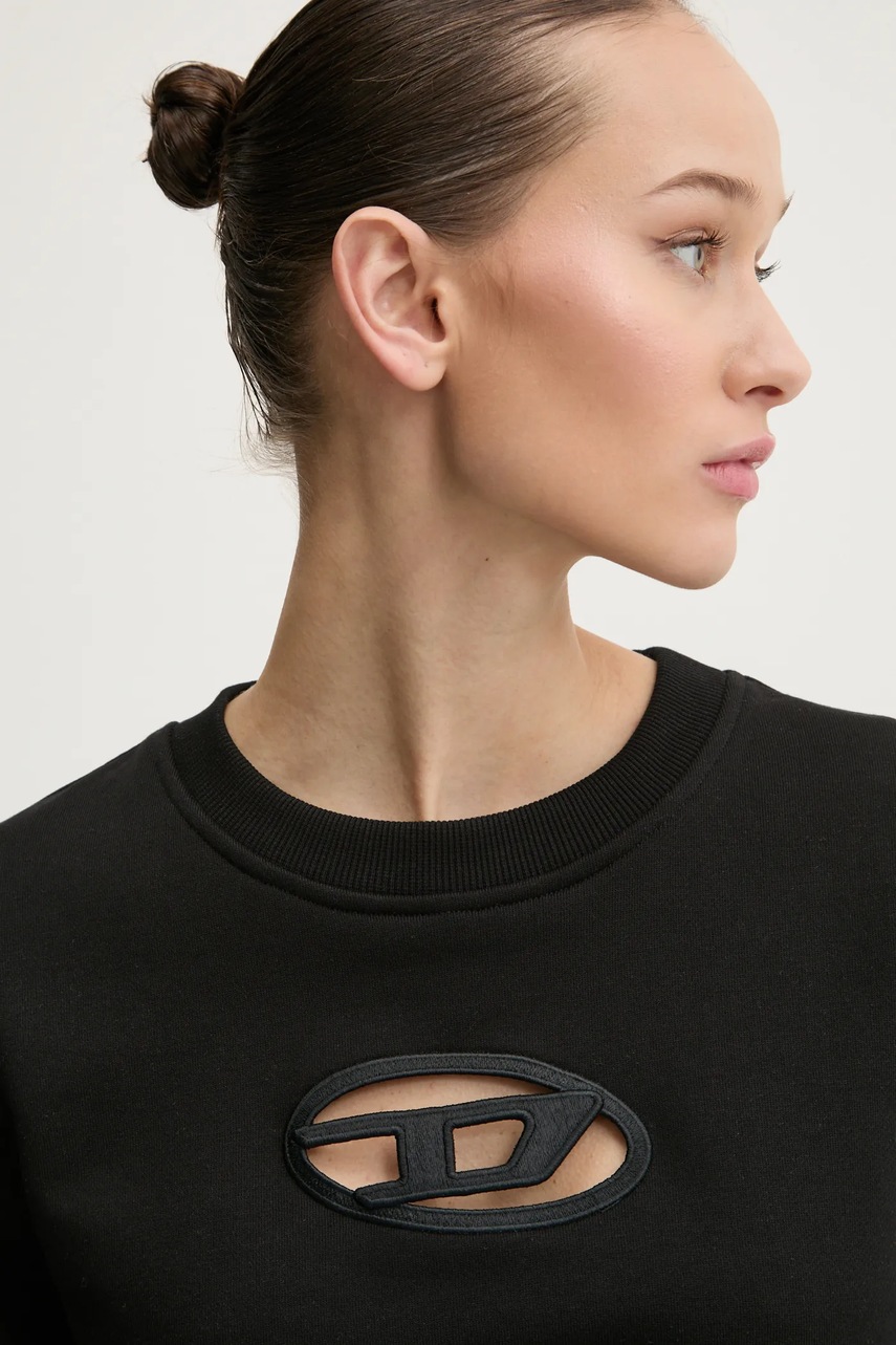 Μπλούζα Diesel F-SLIMMY-OD SWEAT-SHIRT χρώμα: μαύρο, A09931.0GRAC φωτογραφία