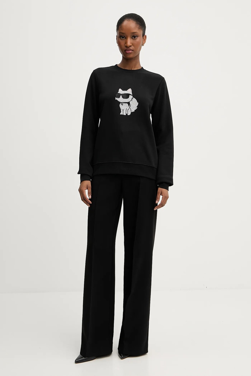 Кофта Karl Lagerfeld цвет чёрный с принтом A3W20066