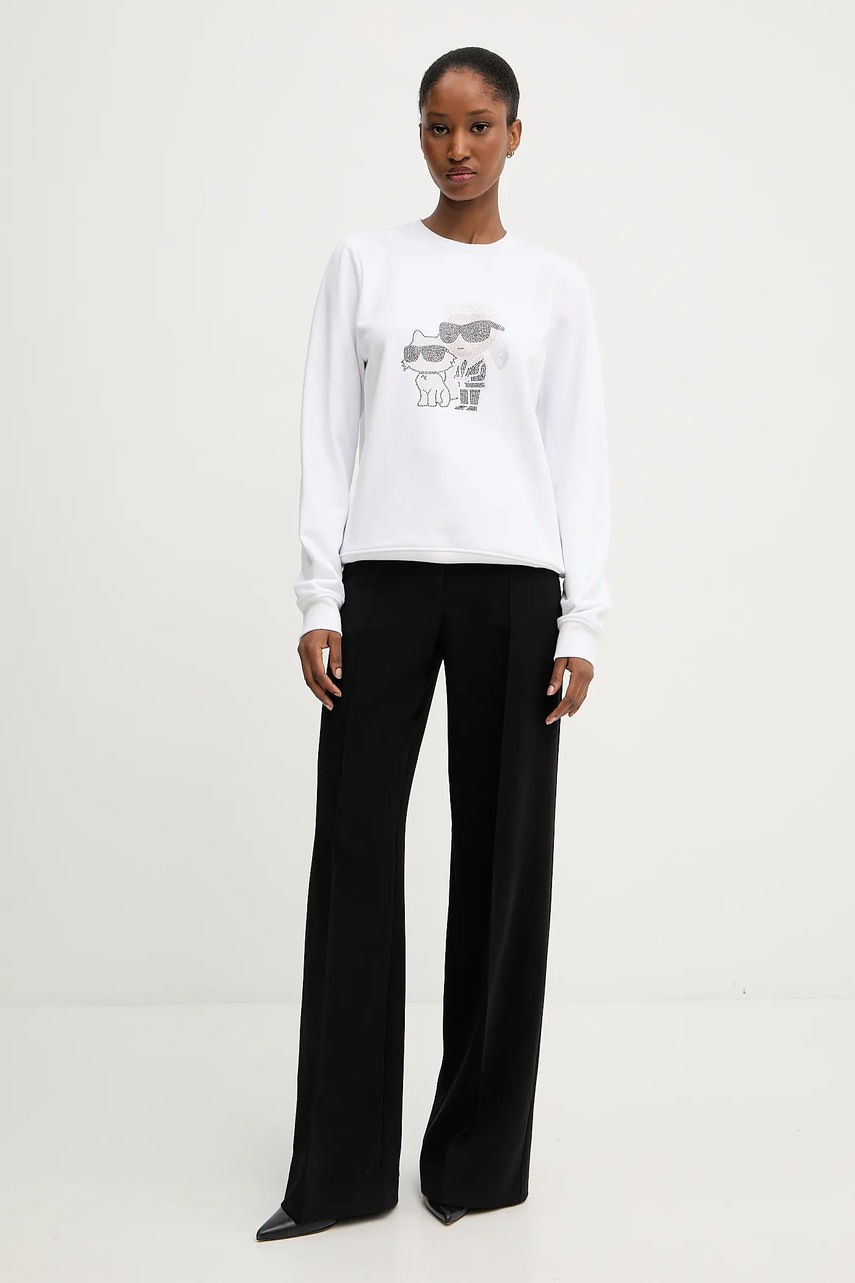 Кофта Karl Lagerfeld цвет белый с принтом A3W20069