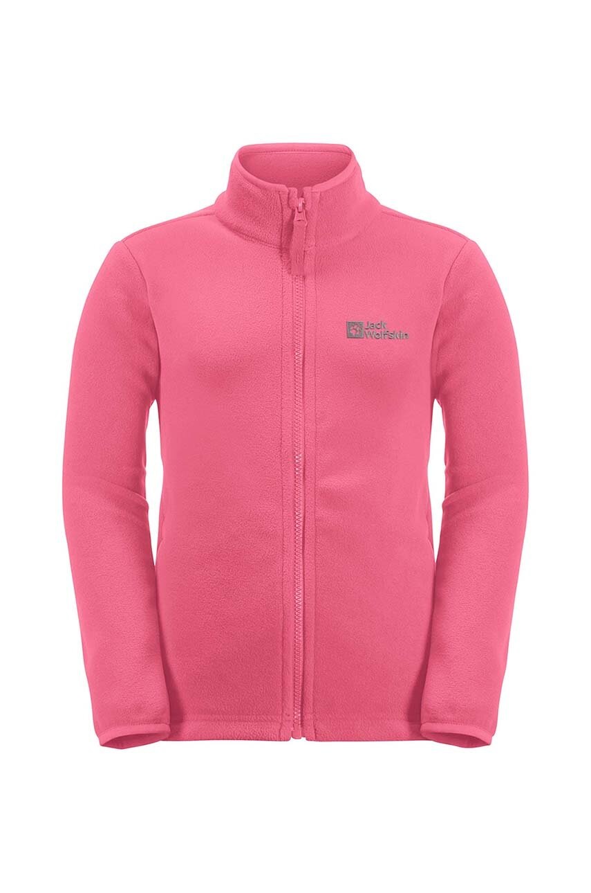 Детская кофта Jack Wolfskin TAUNUS JACKET K цвет розовый однотонная в Чернигове Детская кофта Jack Wolfskin TAUNUS JACKET K цвет розовый однотонная в Чернигове