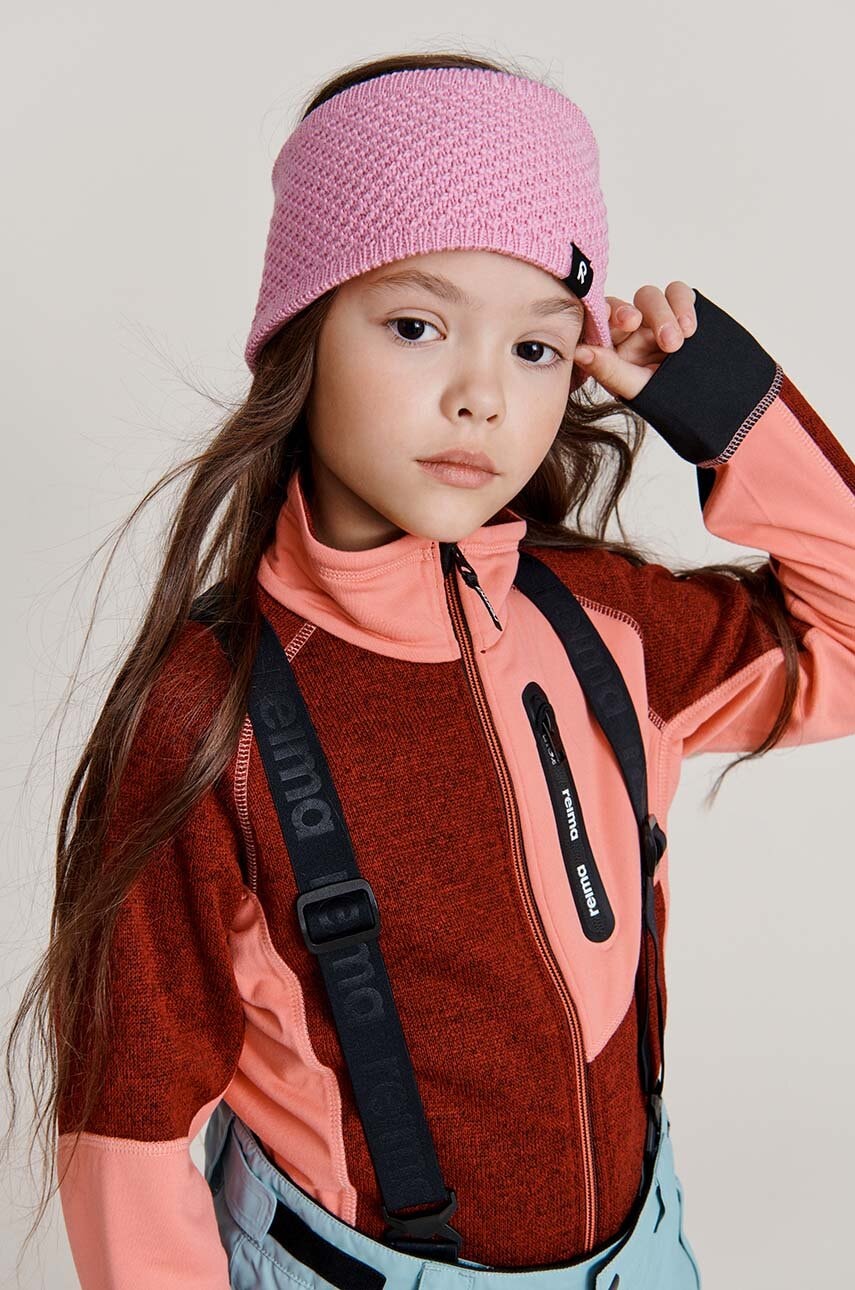 Детская кофта Reima Laskien цвет бордовый узор Детская кофта Reima Laskien цвет бордовый узор