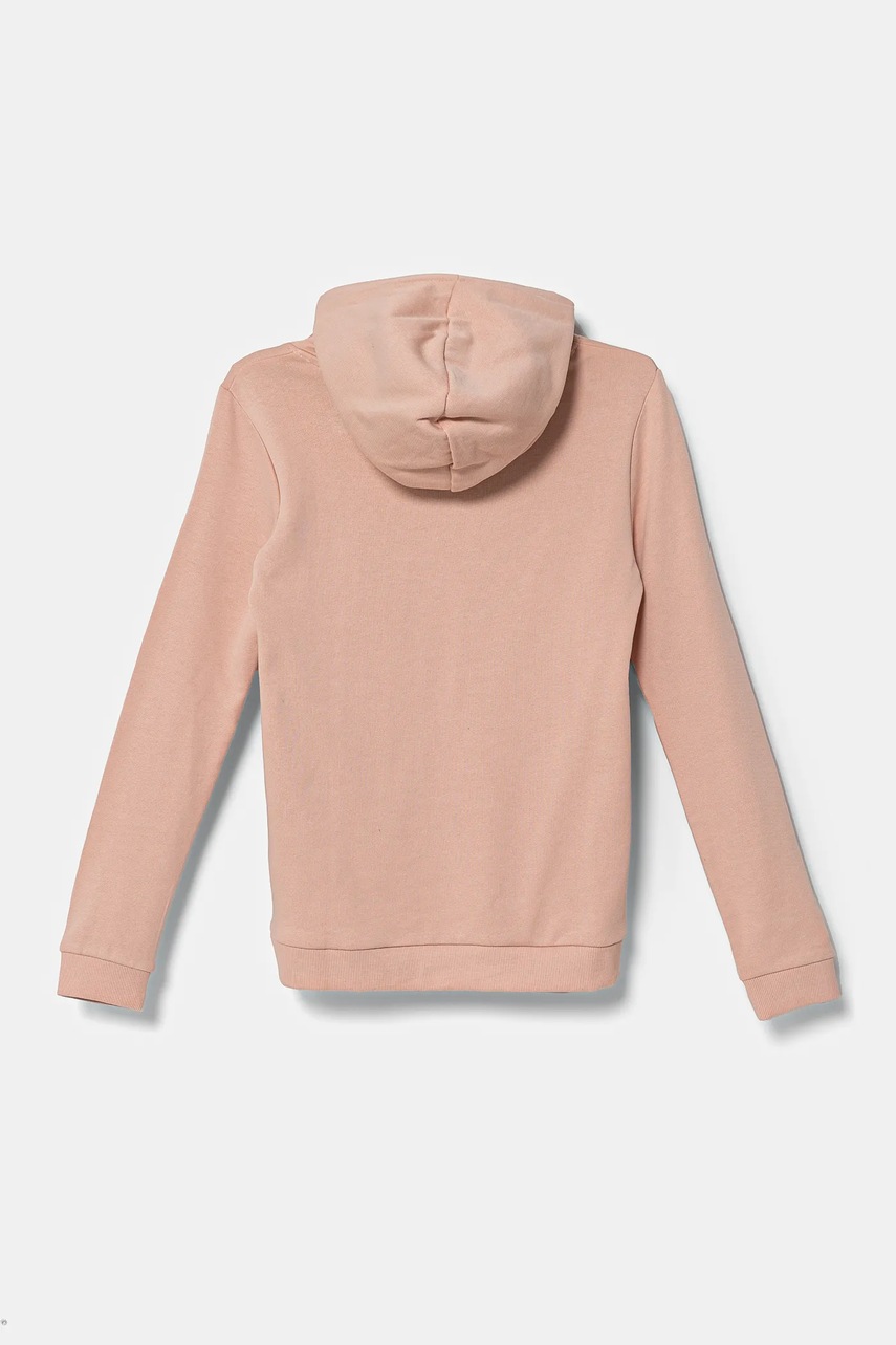 Детская хлопковая кофта Guess цвет оранжевый с капюшоном с принтом J83Q14 KAUG0