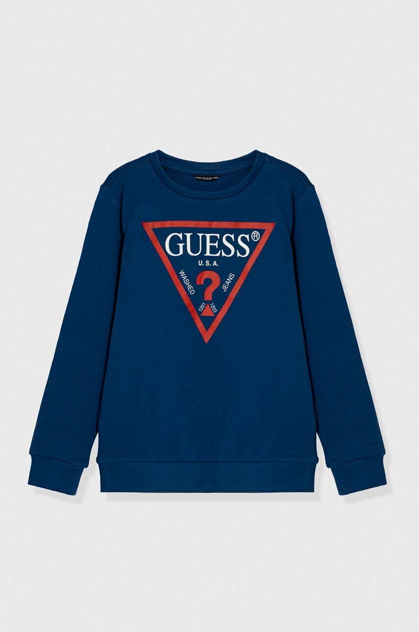 

Дитяча бавовняна кофта Guess з принтом
