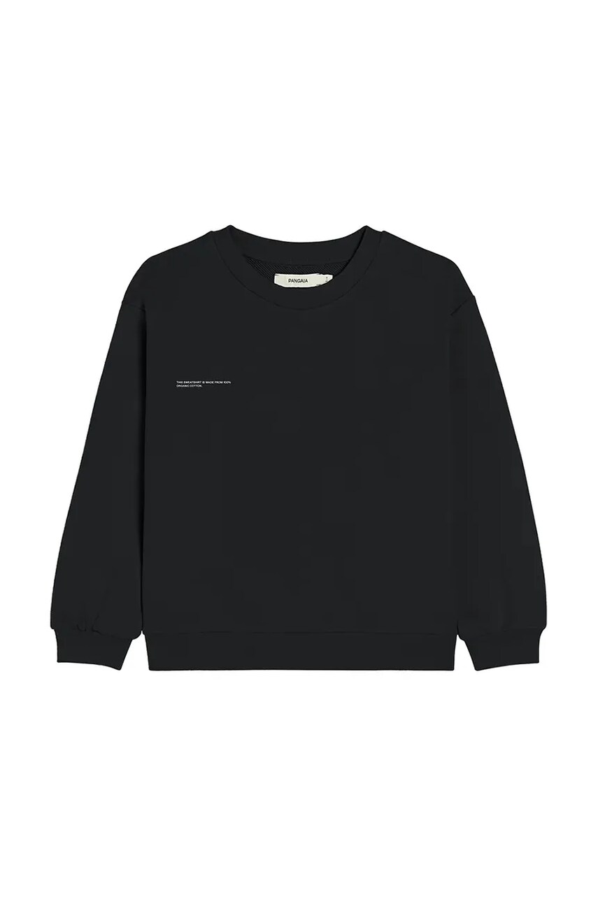 Pangaia bluza KIDS' 365 MIDWEIGHT SWEATSHIRT culoarea negru, 10000279
