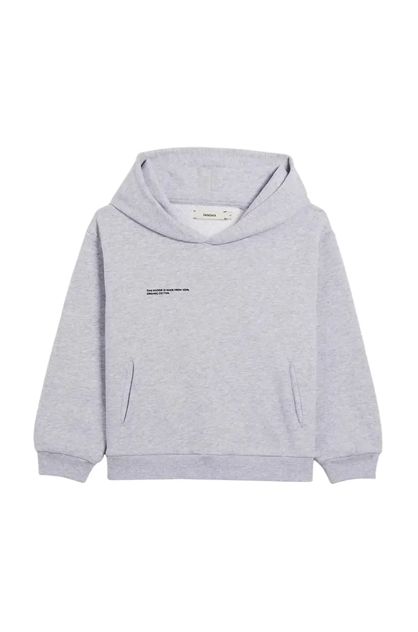 Levně Mikina Pangaia KIDS' 365 MIDWEIGHT HOODIE šedá barva, s kapucí, 10000428