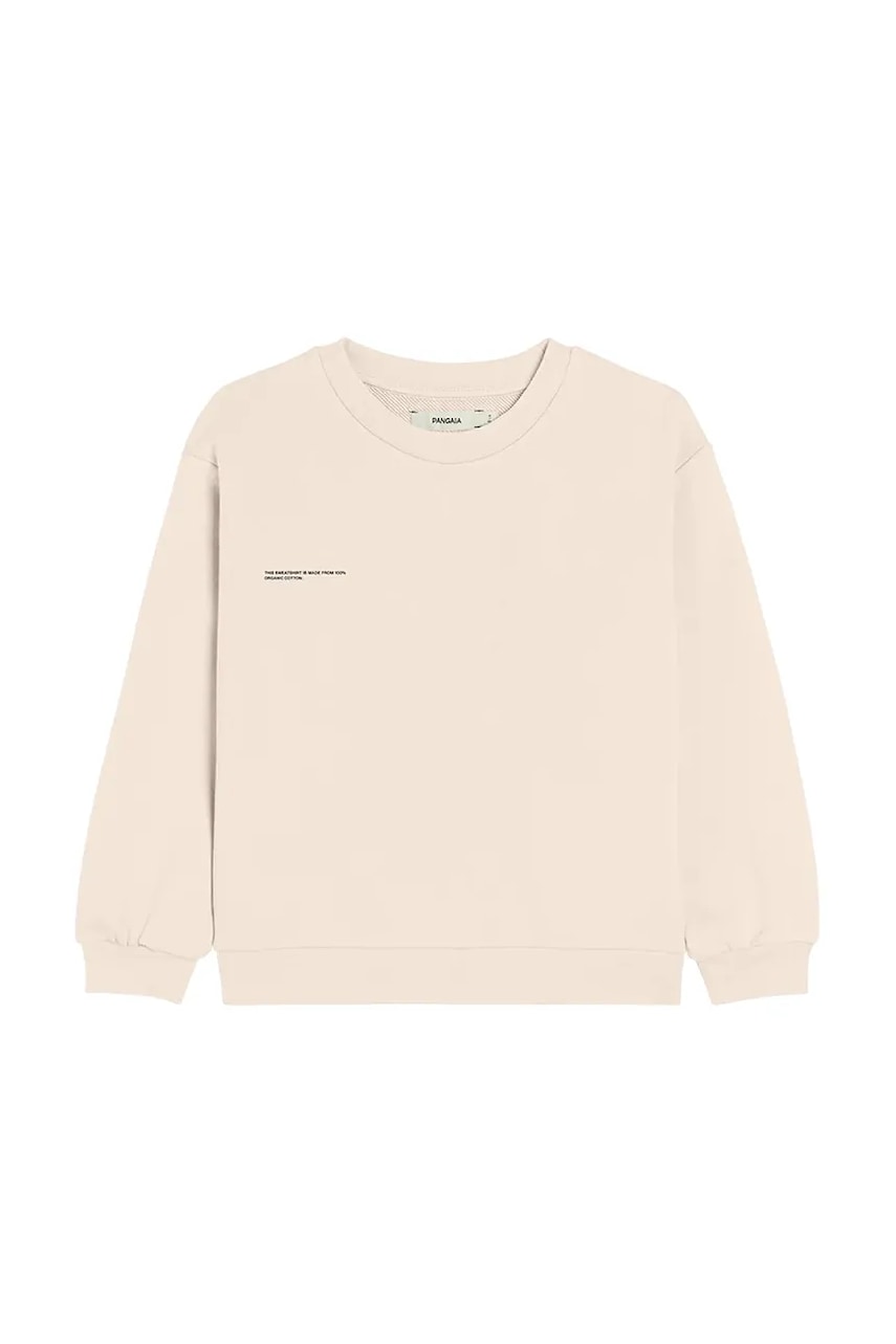 Кофта Pangaia BABY 365 MIDWEIGHT SWEATSHIRT цвет бежевый однотонная 10000655 Кофта Pangaia BABY 365 MIDWEIGHT SWEATSHIRT цвет бежевый однотонная 10000655