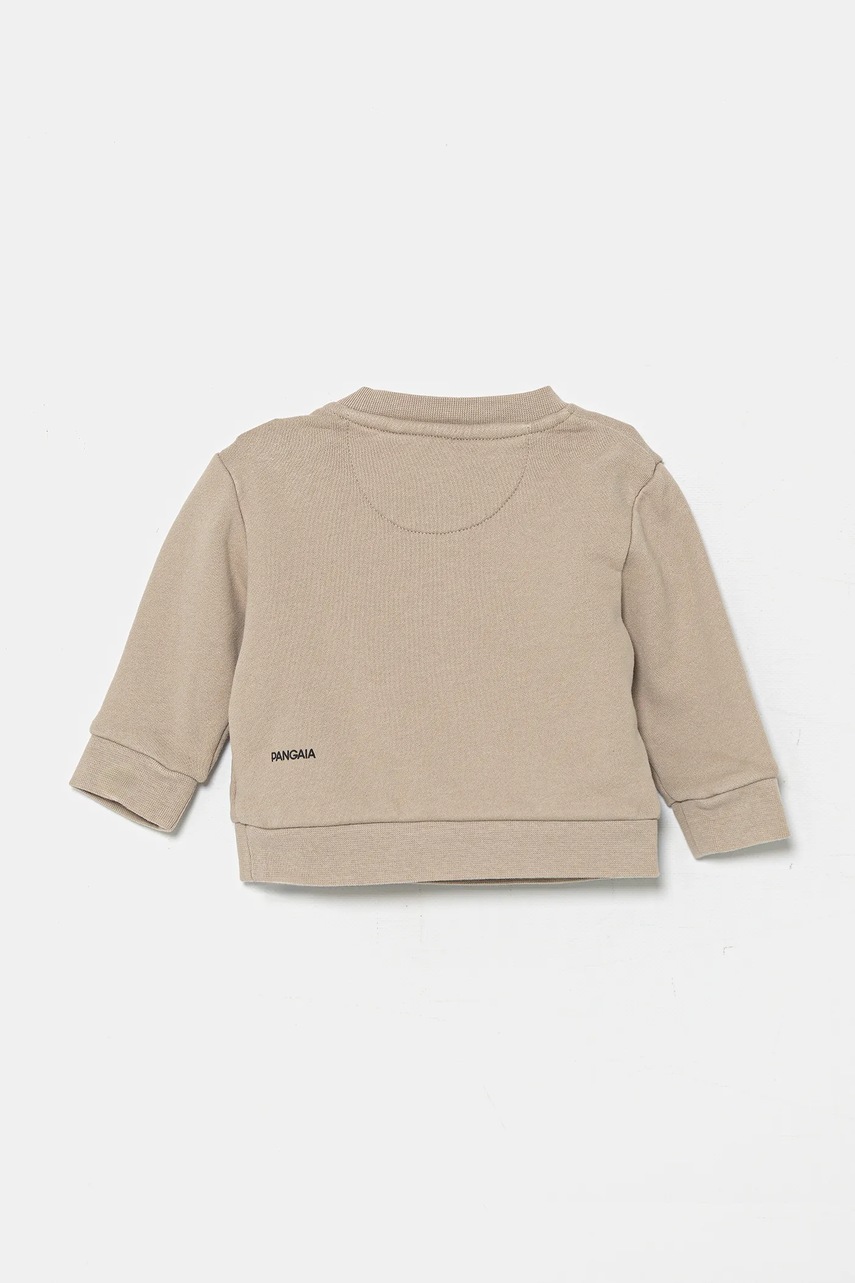 Кофта Pangaia BABY 365 MIDWEIGHT SWEATSHIRT цвет бежевый однотонная 10000655