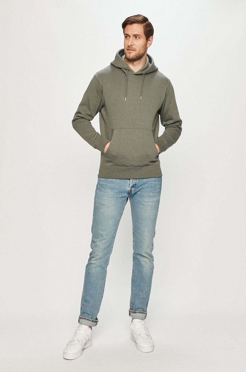 

Кофта Jack & Jones мужская цвет серый гладкая