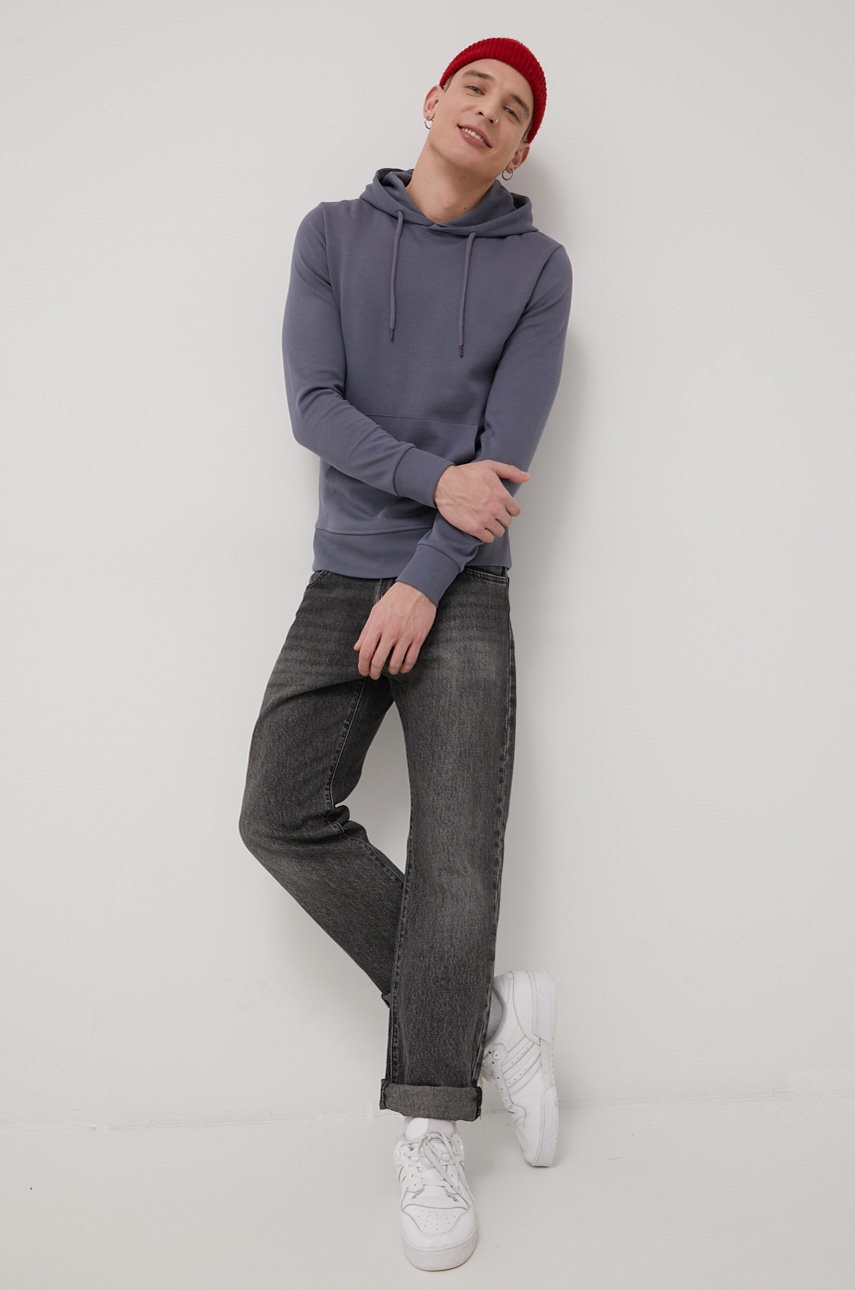 

Суичър Jack & Jones мъжка с изчистен дизайн, Син
