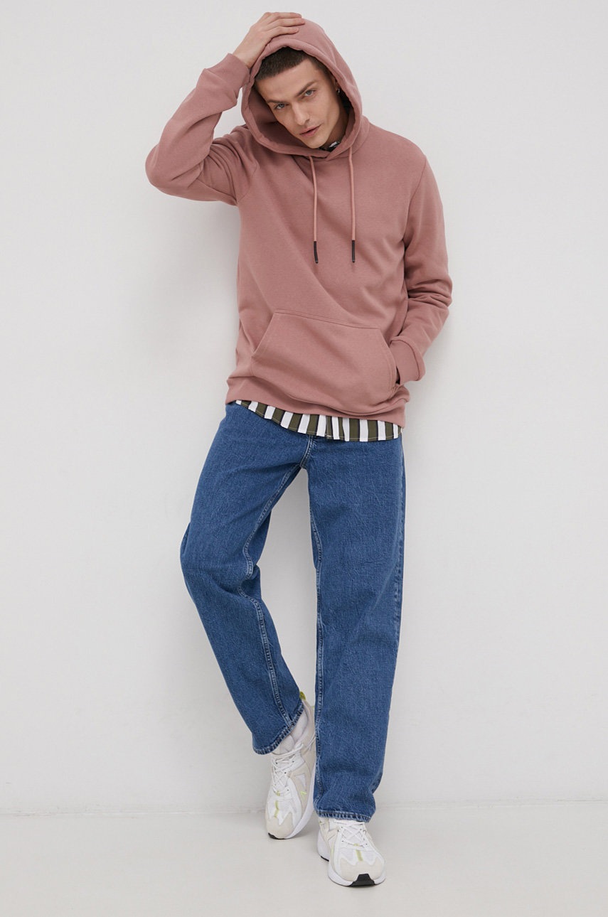 

Кофта Only & Sons чоловіча колір рожевий гладка