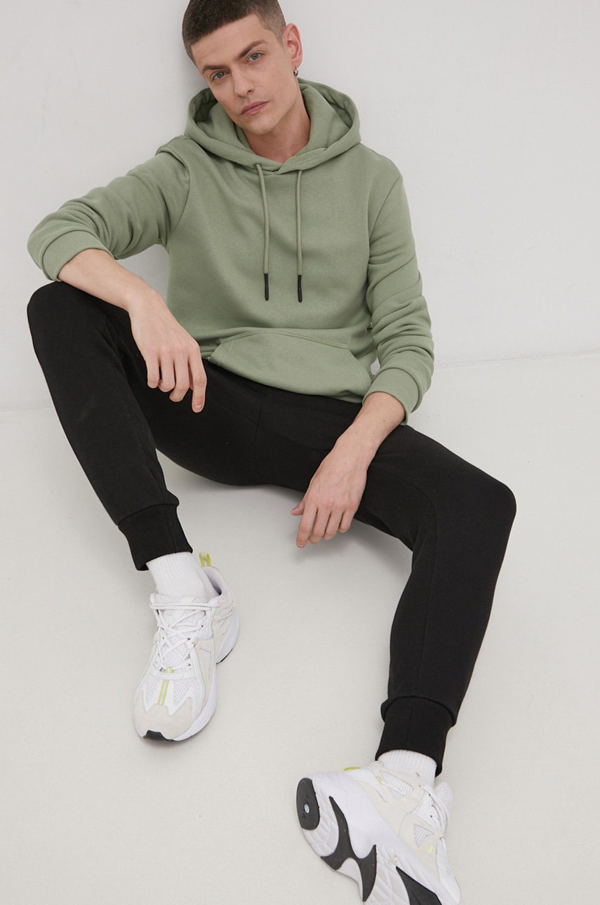 

Кофта Only & Sons чоловіча колір зелений гладка